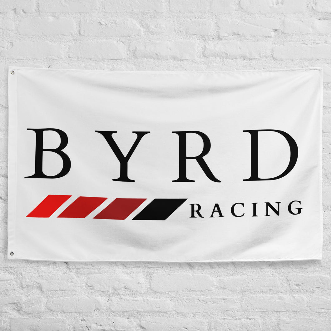 White BYRD Racing Flag