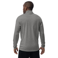 Load image into Gallery viewer, BYRD Racing | White/Grey 1/4 Zip Pullover
