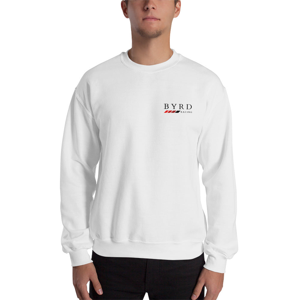 BYRD Racing | White Crewneck Sweatshirt